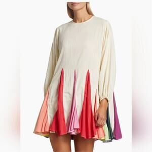 Rhode Resort Ella Mini Colorful Pleated Hem Dress